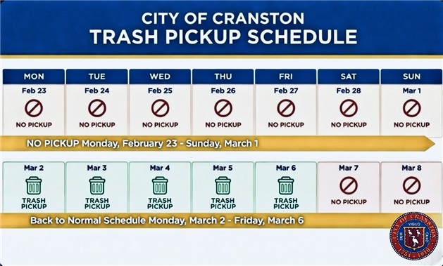 TRASH & RECYCLING PICKUP CANCELED ALL WEEK