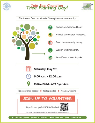 Mayor Hopkins Announces: Tree Planting Day - Sat. May 9th